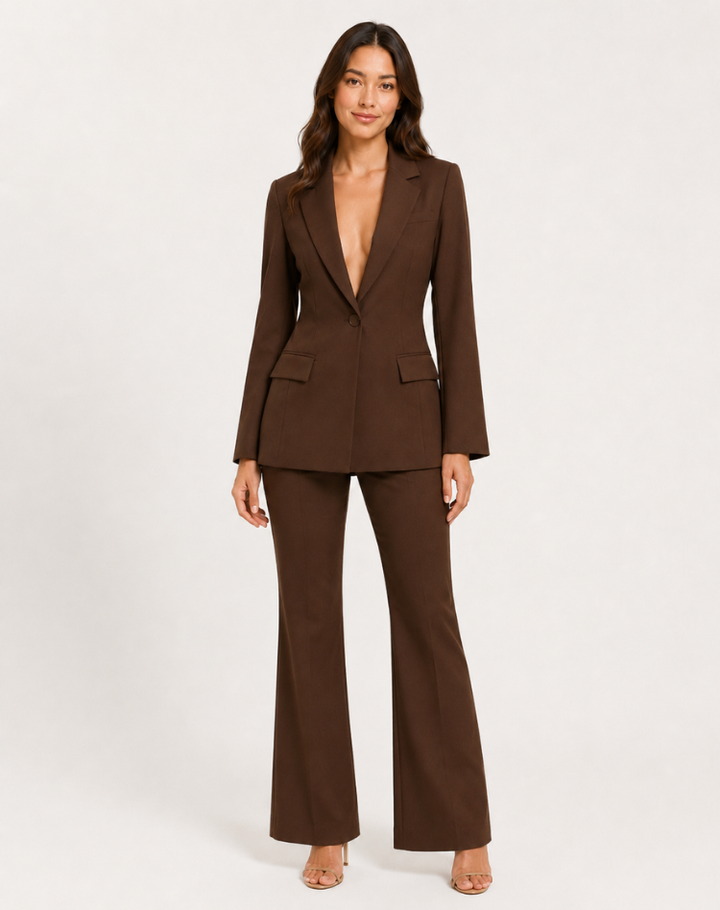 Ensemble élégant pour femme avec veste et pantalon