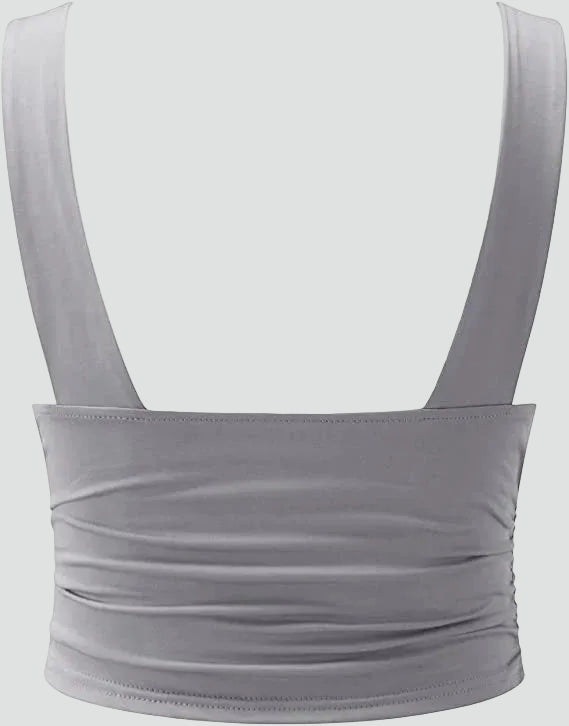 Women's Top Elegant Bodysuit Deep V-Neck Ruched Formal