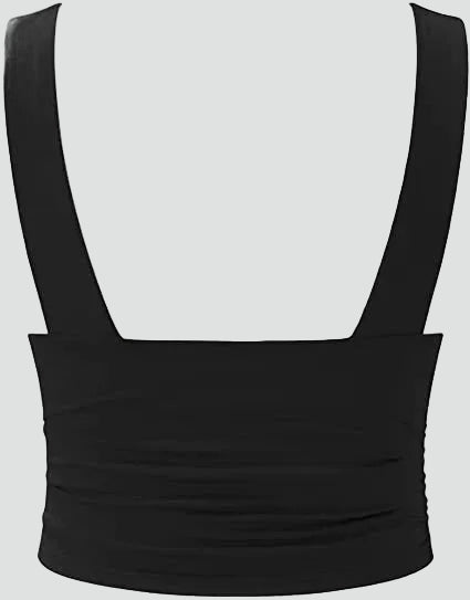 Women's Top Elegant Bodysuit Deep V-Neck Ruched Formal