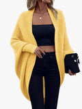 Women's oversized cardigan with batwing sleeves