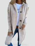 Cardigan élégant pour femme avec capuche et poches