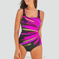 Maillot de bain femme élégant à motif géométrique pour l’été
