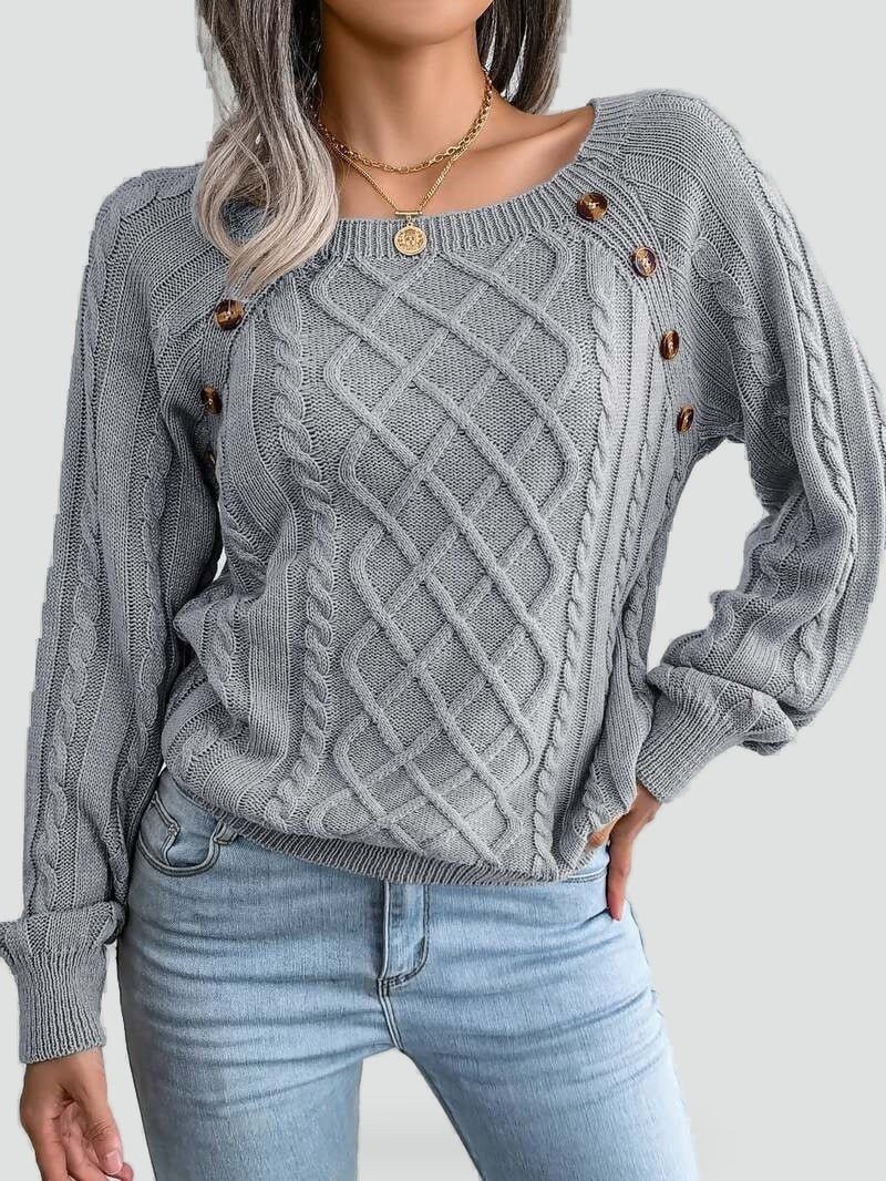 stylowy-sweter-damski-z-guzikami-i-wzore-6