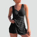 Stylowy tankini damski z ażurowym wzorem Hanley