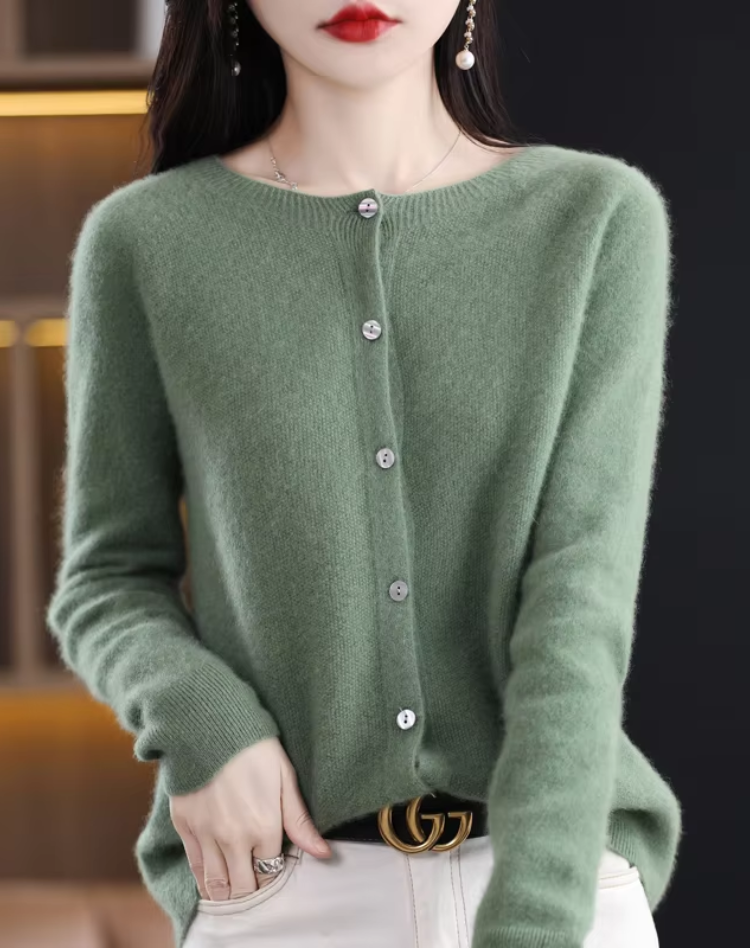 Women’s Merino Wool and Cashmere Cardigan