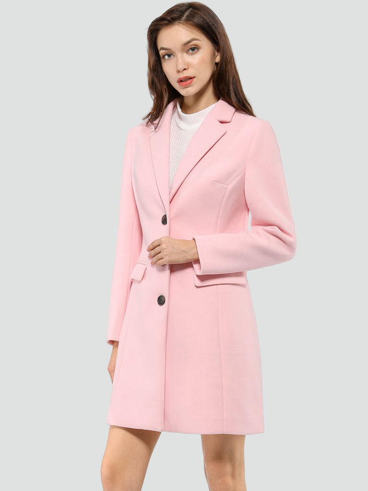 Elegante mantel in blazerstijl voor vrouwen