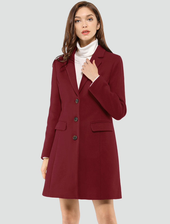 Elegante mantel in blazerstijl voor vrouwen