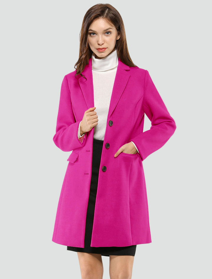 Elegante mantel in blazerstijl voor vrouwen